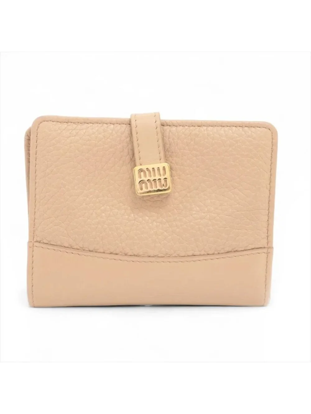 Miu Miu Leather Bifold Wallet Compact